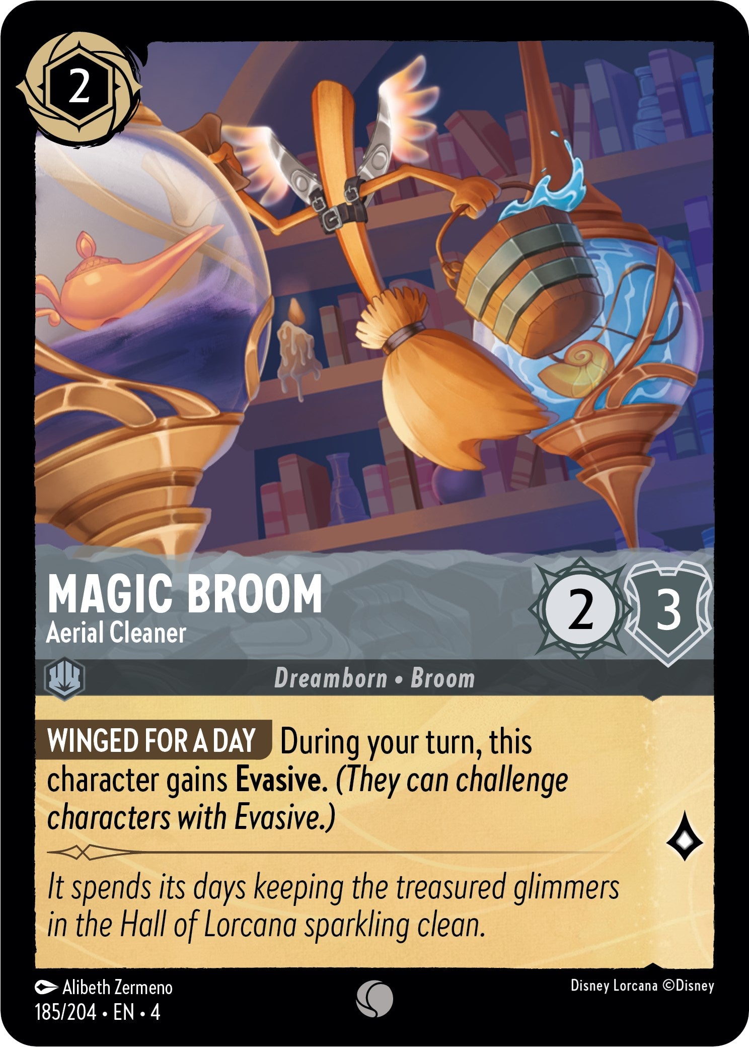 Magic Broom - Aerial Cleaner (185/204) [Ursula's Return] | L.A. Mood Comics and Games