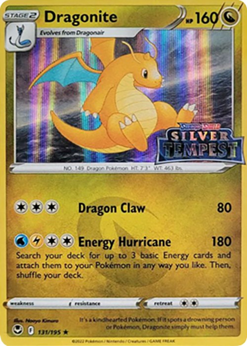 Dragonite (131/195) (Silver Tempest Stamped) [Sword & Shield: Silver Tempest] | L.A. Mood Comics and Games