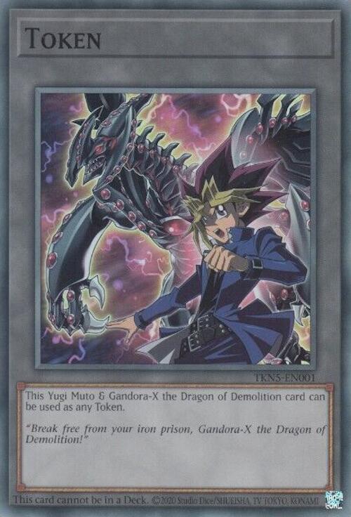 Token: Yugi Muto and Gandora-X the Dragon of Demolition [TKN5-EN001] Super Rare | L.A. Mood Comics and Games