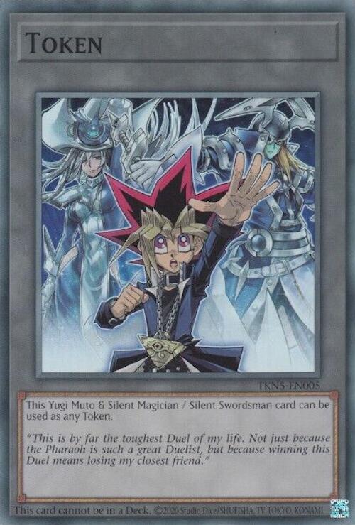 Token: Yugi Muto and Silent Magician and Silent Swordsman [TKN5-EN005] Super Rare | L.A. Mood Comics and Games