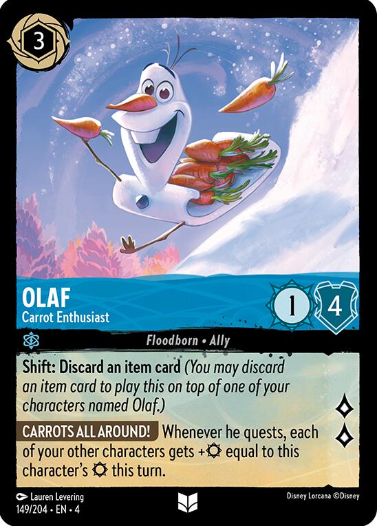 Olaf - Carrot Enthusiast (149/204) [Ursula's Return] | L.A. Mood Comics and Games