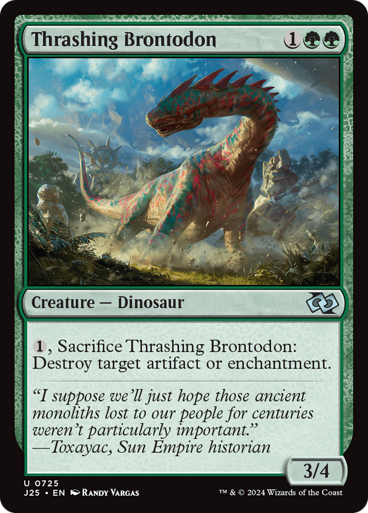 Thrashing Brontodon [Foundations Jumpstart] | L.A. Mood Comics and Games
