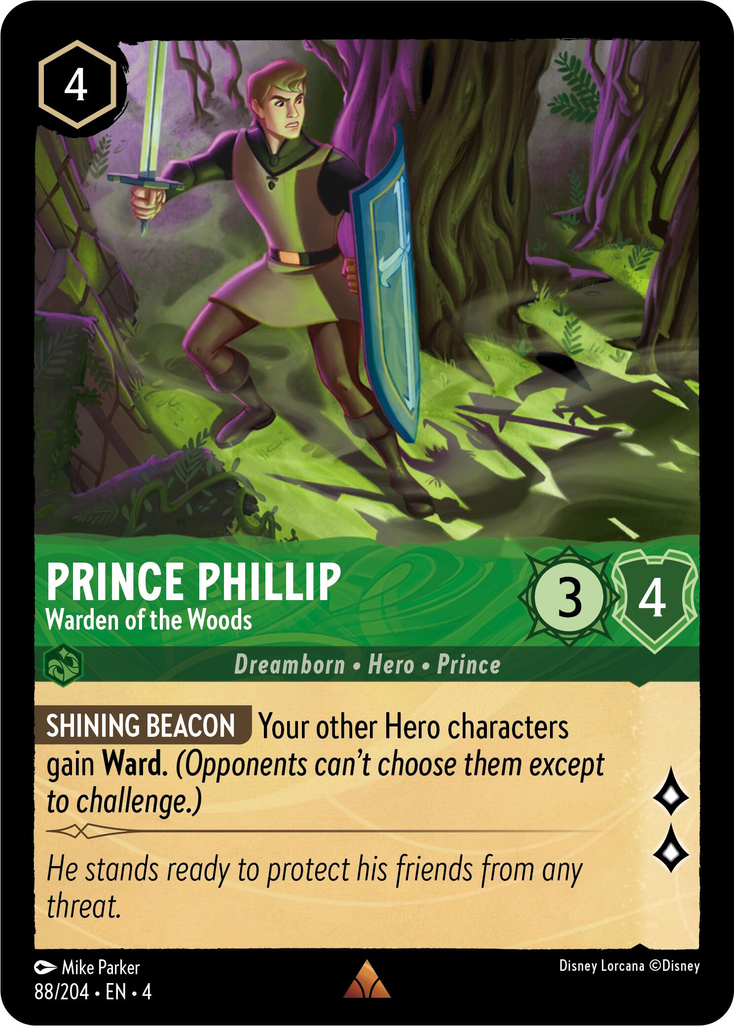 Prince Phillip - Warden of the Woods (88/204) [Ursula's Return] | L.A. Mood Comics and Games