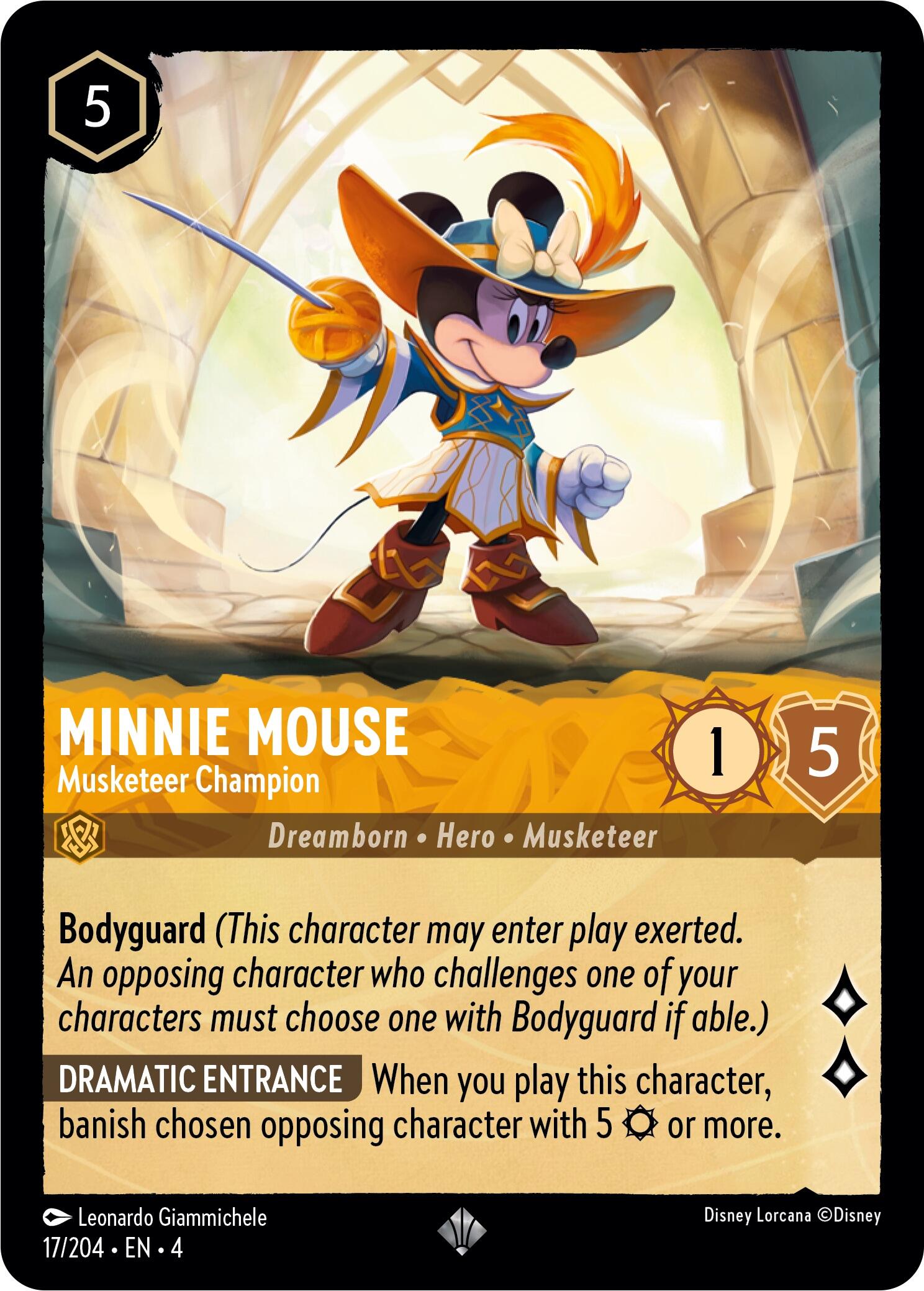 Minnie Mouse - Musketeer Champion (17/204) [Ursula's Return] | L.A. Mood Comics and Games