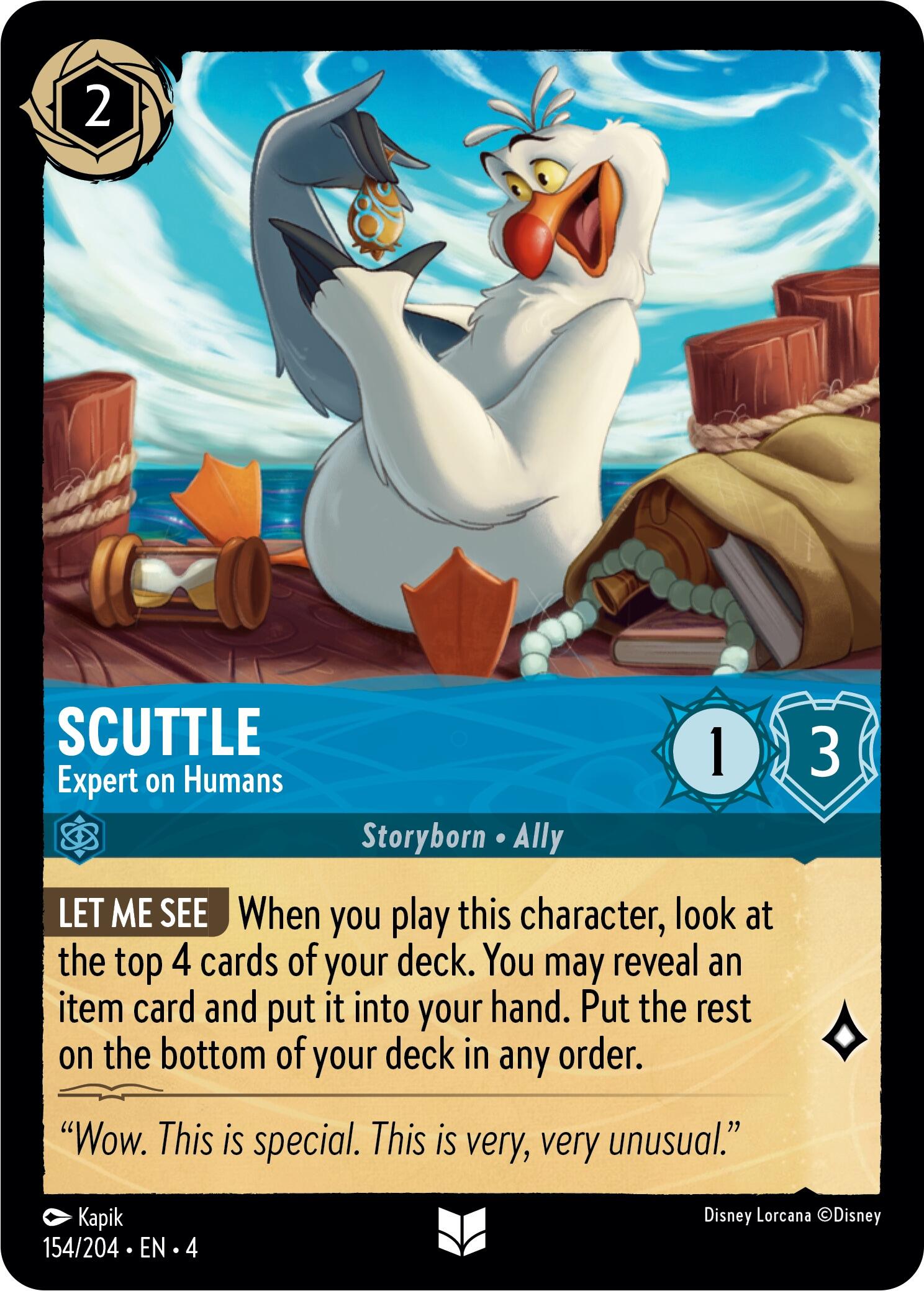 Scuttle - Expert on Humans (154/204) [Ursula's Return] | L.A. Mood Comics and Games