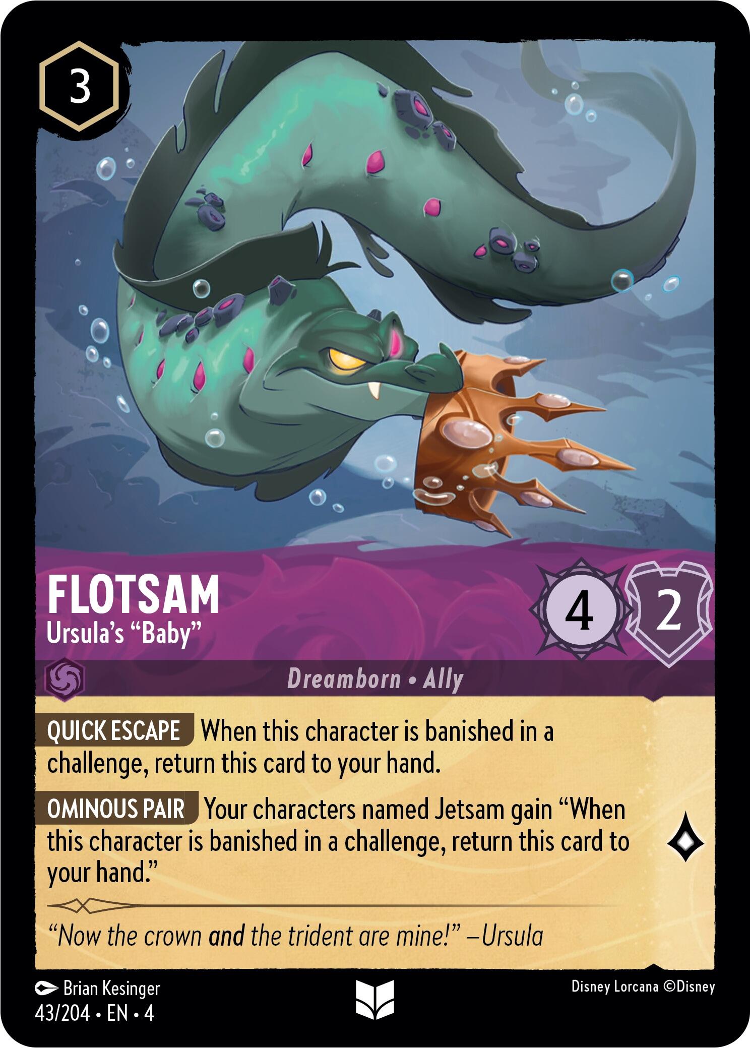 Flotsam - Ursula's "Baby" (43/204) [Ursula's Return] | L.A. Mood Comics and Games