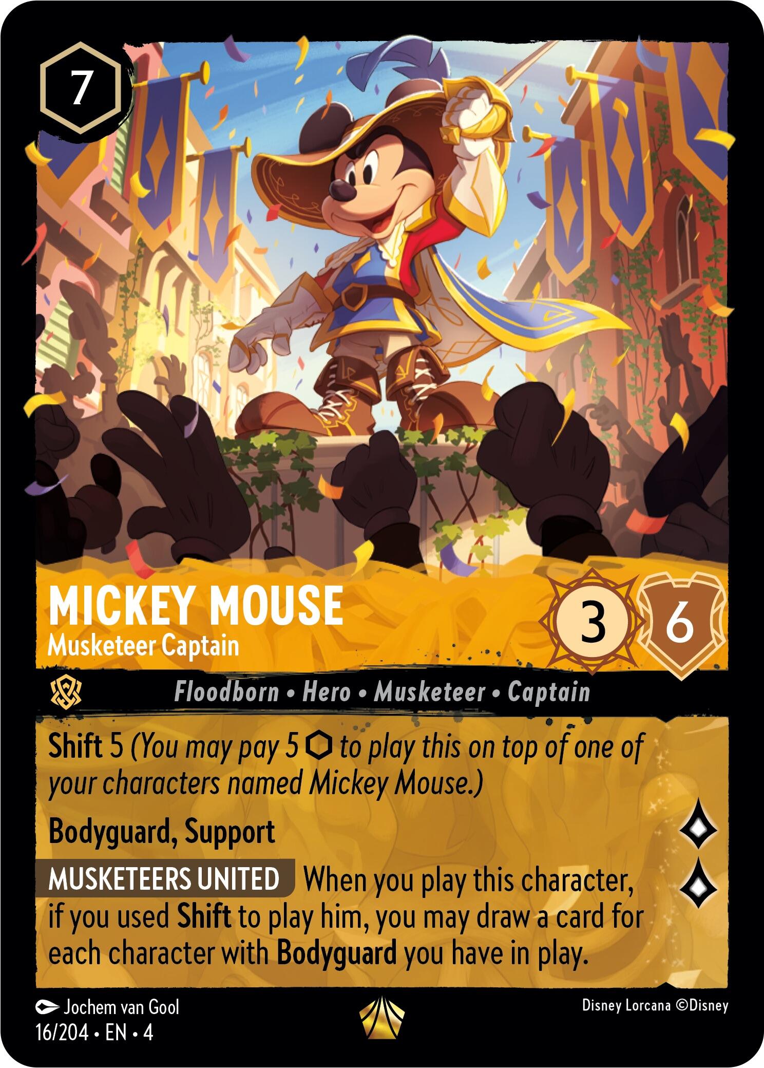 Mickey Mouse - Musketeer Captain (16/204) [Ursula's Return] | L.A. Mood Comics and Games