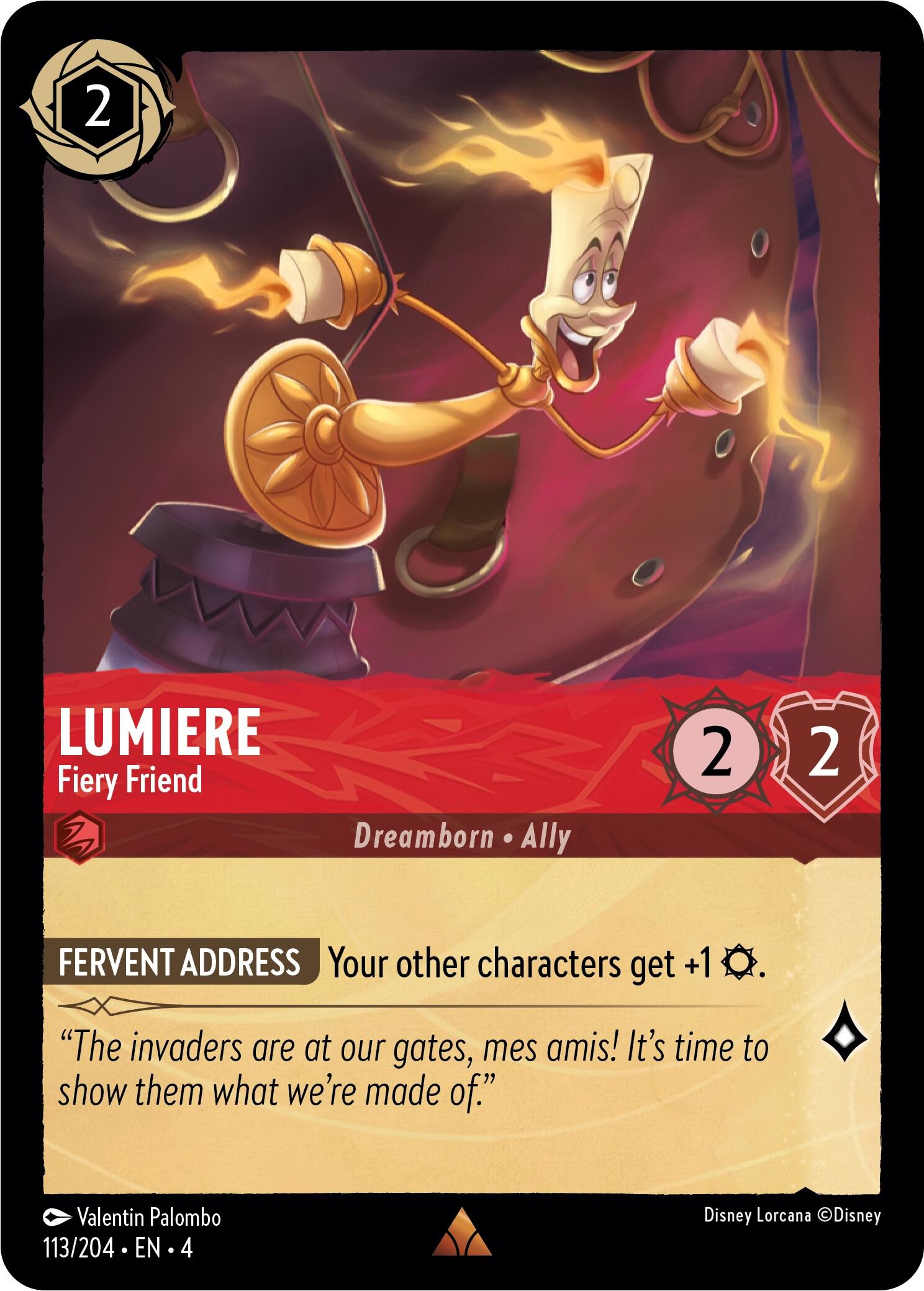 Lumiere - Fiery Friend (113/204) [Ursula's Return] | L.A. Mood Comics and Games