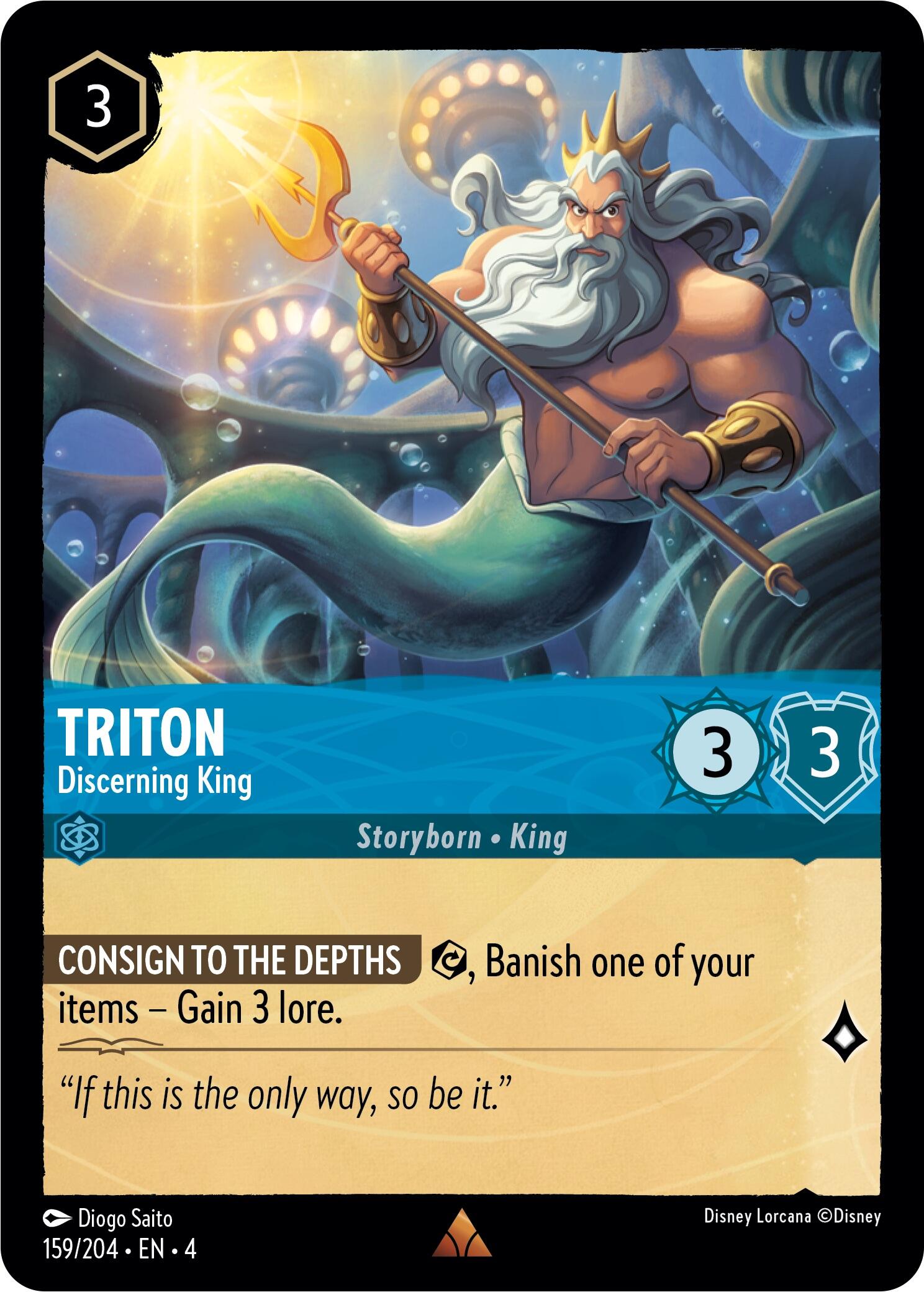 Triton - Discerning King (159/204) [Ursula's Return] | L.A. Mood Comics and Games