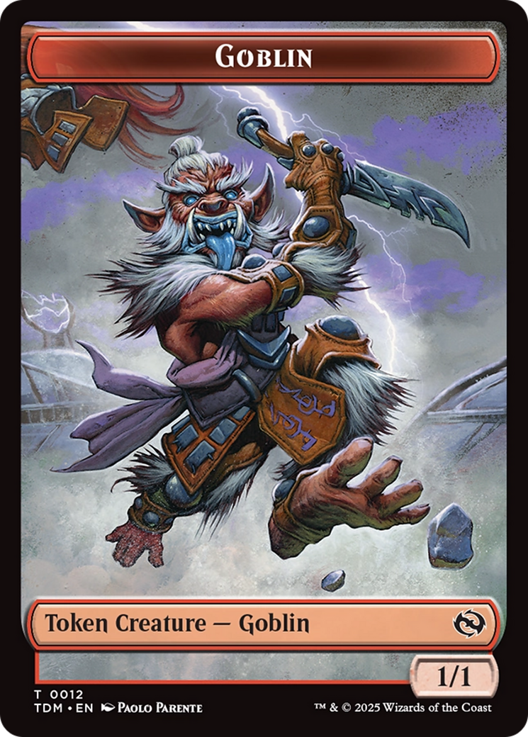 Goblin // Solider (0004) Double-Sided Token [Tarkir: Dragonstorm Commander Tokens] | L.A. Mood Comics and Games