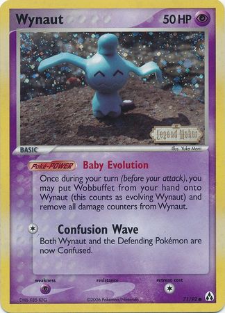 Wynaut (71/92) (Stamped) [EX: Legend Maker] | L.A. Mood Comics and Games