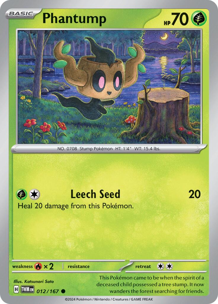 Phantump (012/167) [Scarlet & Violet: Twilight Masquerade] | L.A. Mood Comics and Games