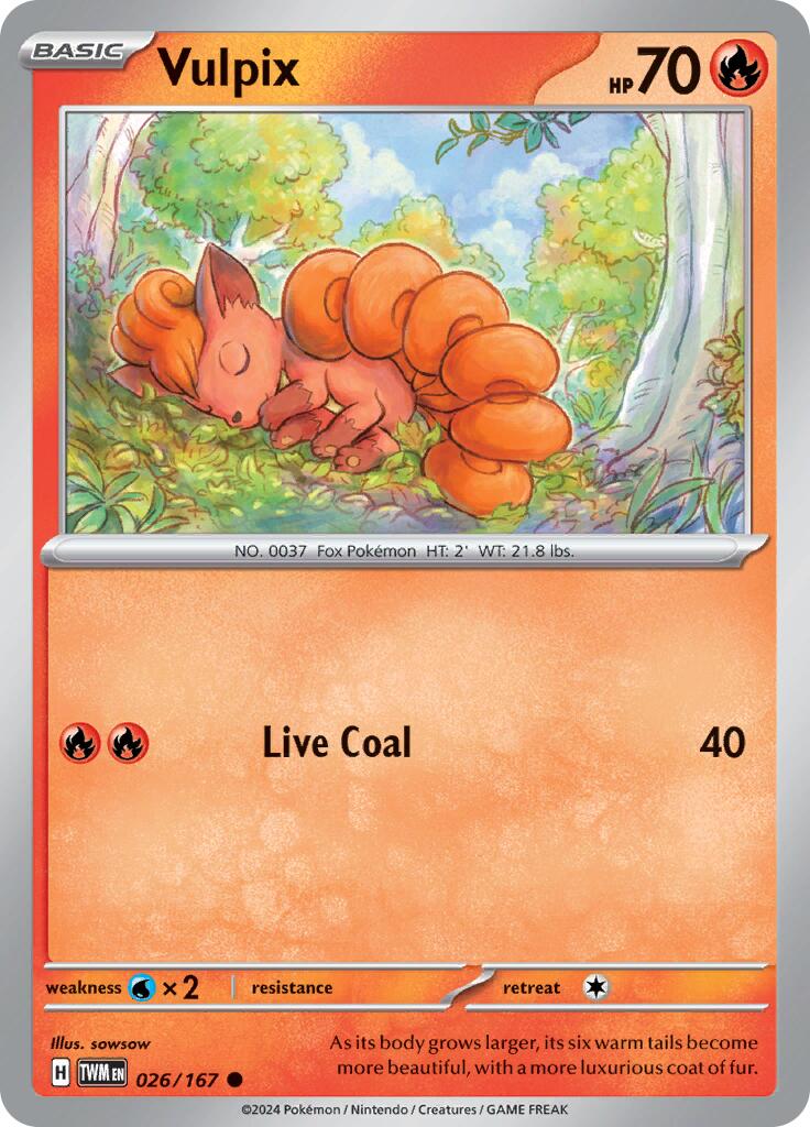Vulpix (026/167) [Scarlet & Violet: Twilight Masquerade] | L.A. Mood Comics and Games
