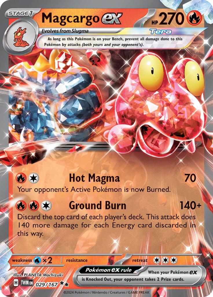 Magcargo ex (029/167) [Scarlet & Violet: Twilight Masquerade] | L.A. Mood Comics and Games