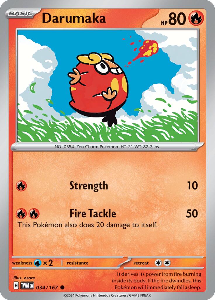 Darumaka (034/167) [Scarlet & Violet: Twilight Masquerade] | L.A. Mood Comics and Games