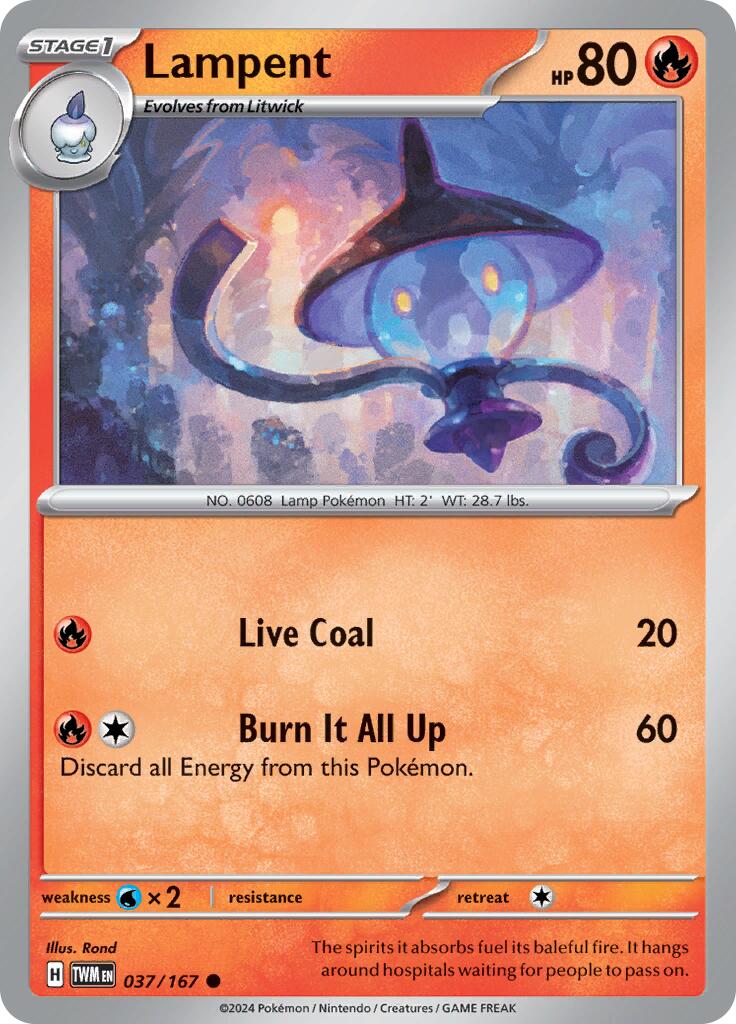Lampent (037/167) [Scarlet & Violet: Twilight Masquerade] | L.A. Mood Comics and Games