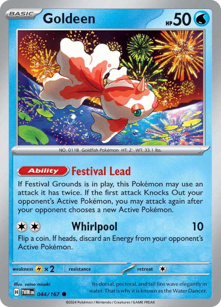 Goldeen (044/167) [Scarlet & Violet: Twilight Masquerade] | L.A. Mood Comics and Games