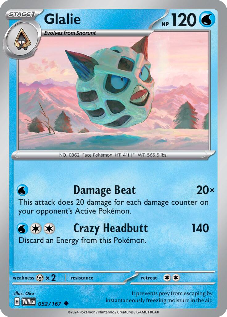 Glalie (052/167) [Scarlet & Violet: Twilight Masquerade] | L.A. Mood Comics and Games