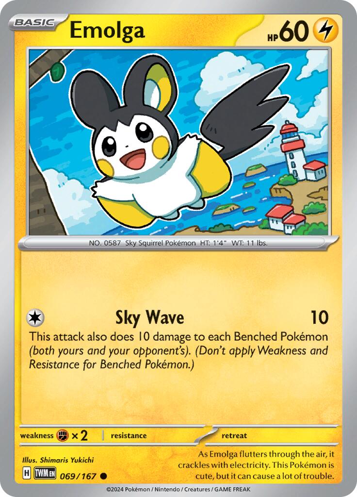 Emolga (069/167) [Scarlet & Violet: Twilight Masquerade] | L.A. Mood Comics and Games