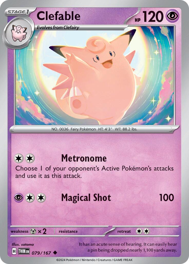Clefable (079/167) [Scarlet & Violet: Twilight Masquerade] | L.A. Mood Comics and Games