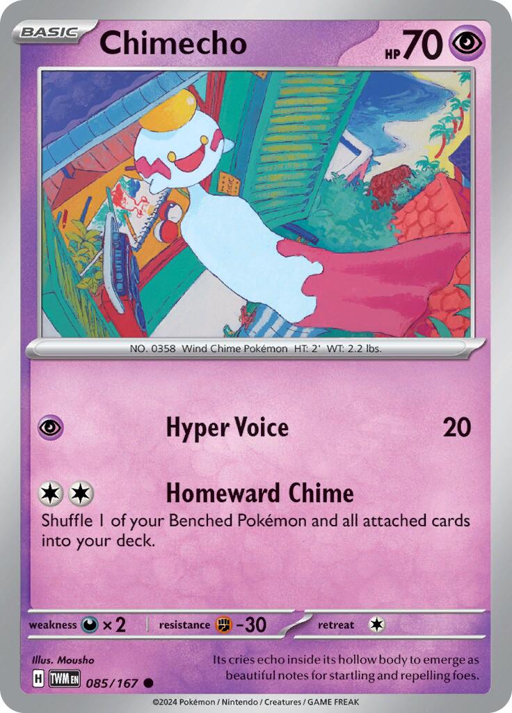 Chimecho (085/167) [Scarlet & Violet: Twilight Masquerade] | L.A. Mood Comics and Games