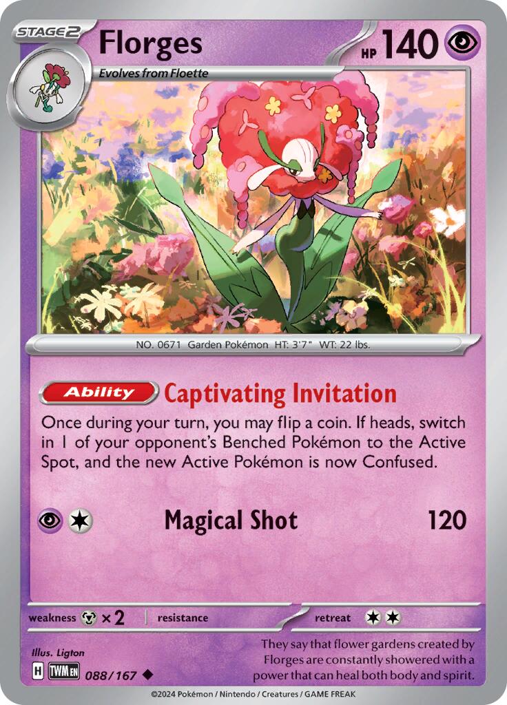 Florges (088/167) [Scarlet & Violet: Twilight Masquerade] | L.A. Mood Comics and Games