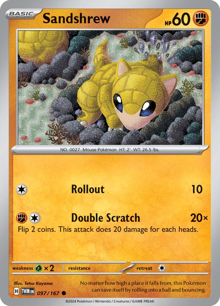 Sandshrew (097/167) [Scarlet & Violet: Twilight Masquerade] | L.A. Mood Comics and Games