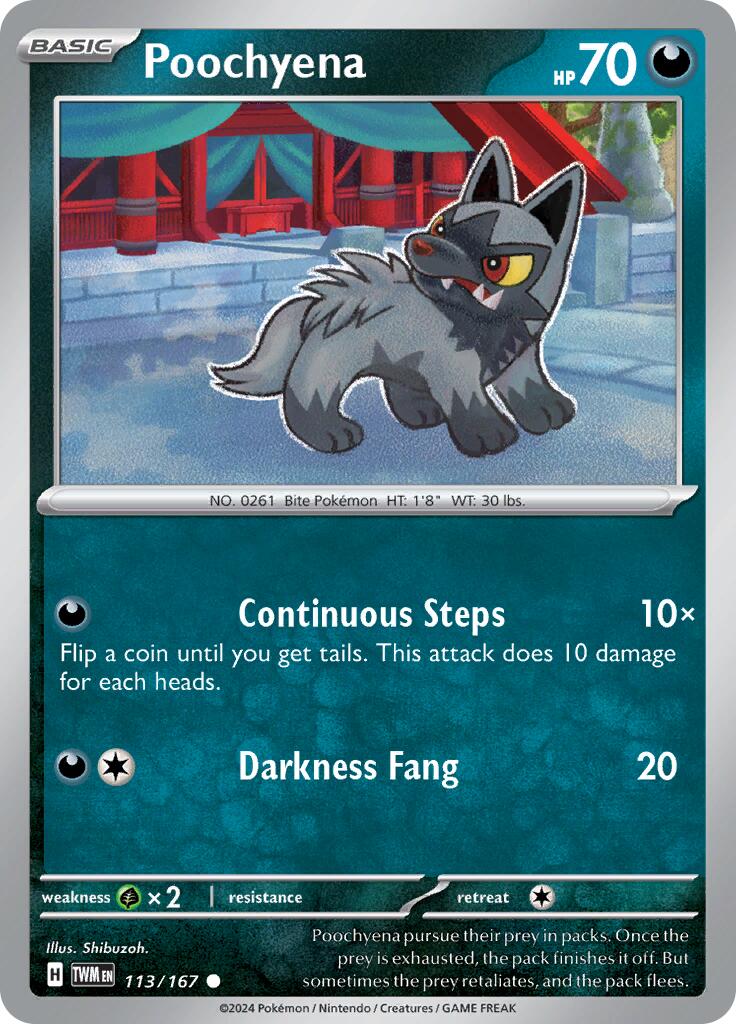 Poochyena (113/167) [Scarlet & Violet: Twilight Masquerade] | L.A. Mood Comics and Games