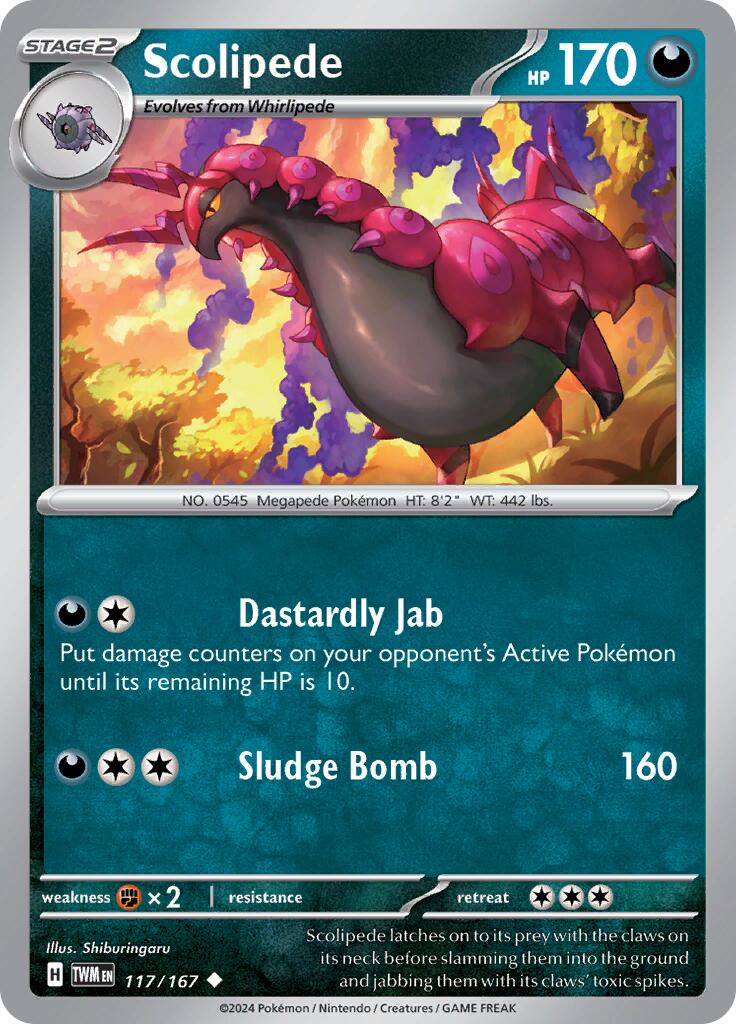 Scolipede (117/167) [Scarlet & Violet: Twilight Masquerade] | L.A. Mood Comics and Games