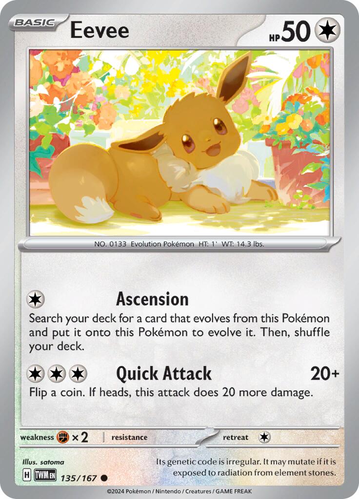 Eevee (135/167) [Scarlet & Violet: Twilight Masquerade] | L.A. Mood Comics and Games