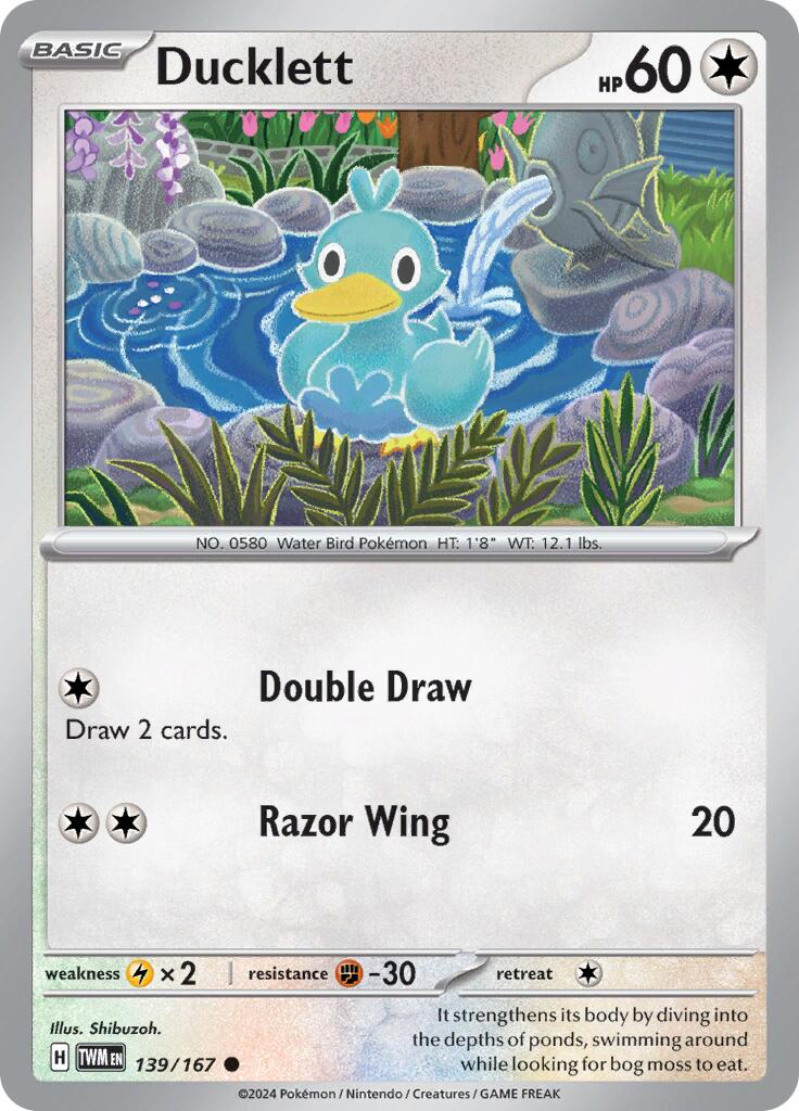 Ducklett (139/167) [Scarlet & Violet: Twilight Masquerade] | L.A. Mood Comics and Games