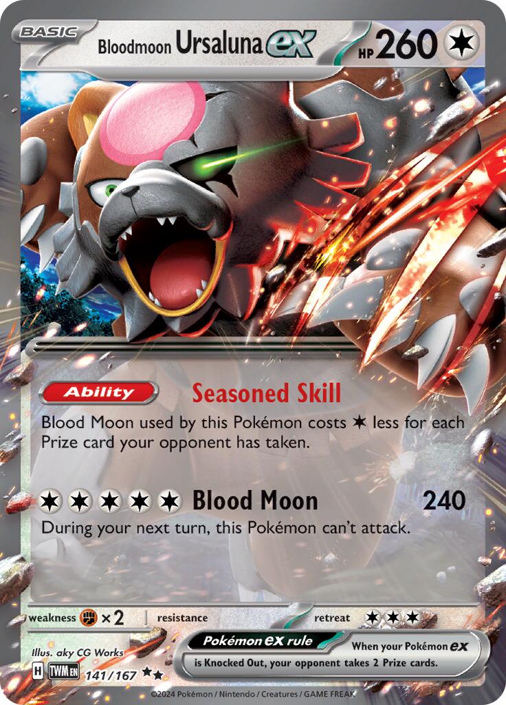 Bloodmoon Ursaluna ex (141/167) [Scarlet & Violet: Twilight Masquerade] | L.A. Mood Comics and Games