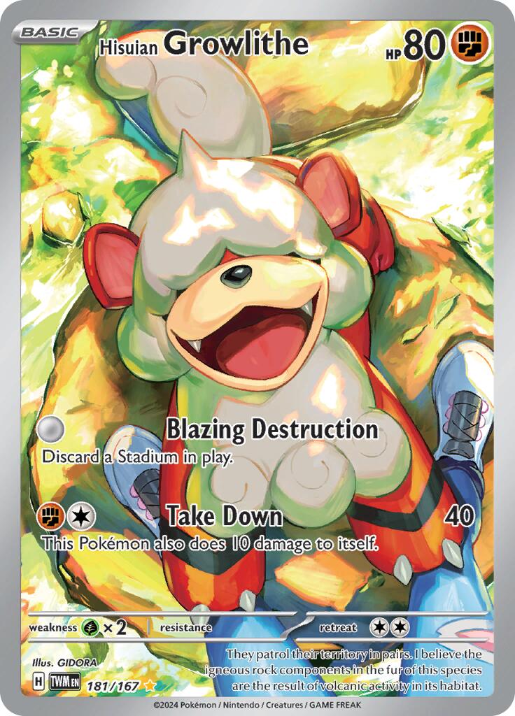 Hisuian Growlithe (181/167) [Scarlet & Violet: Twilight Masquerade] | L.A. Mood Comics and Games