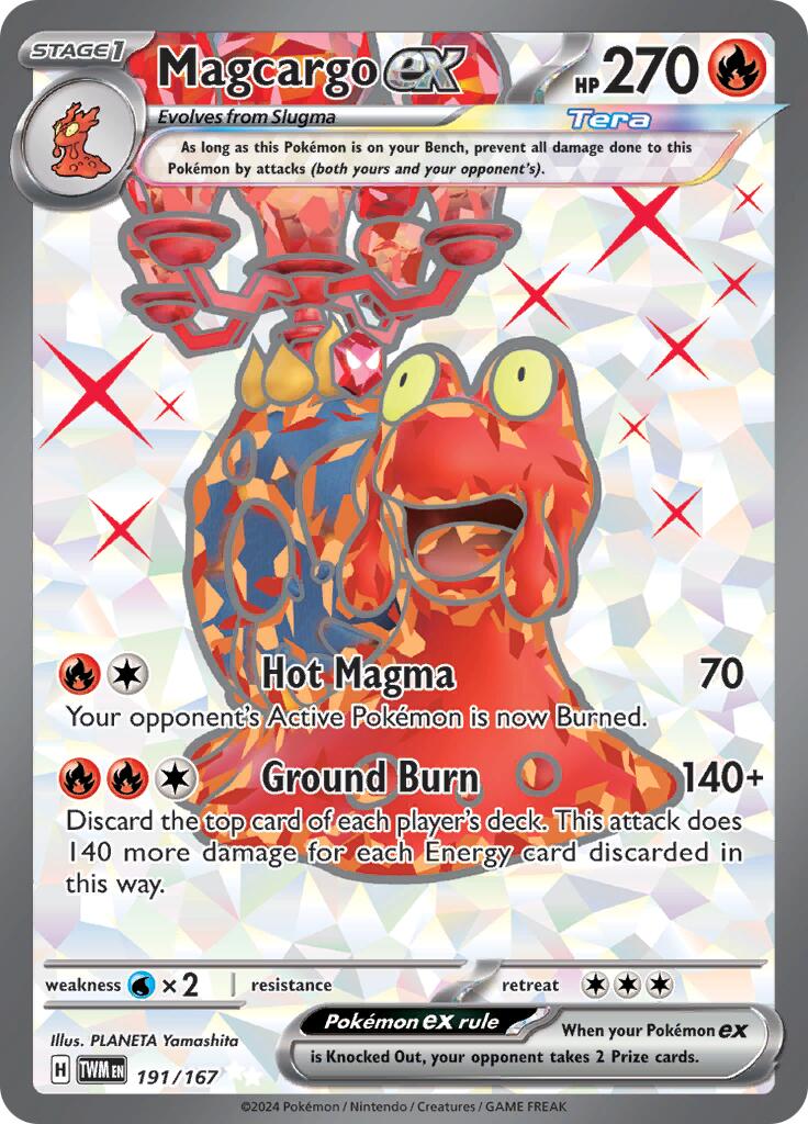 Magcargo ex (191/167) [Scarlet & Violet: Twilight Masquerade] | L.A. Mood Comics and Games