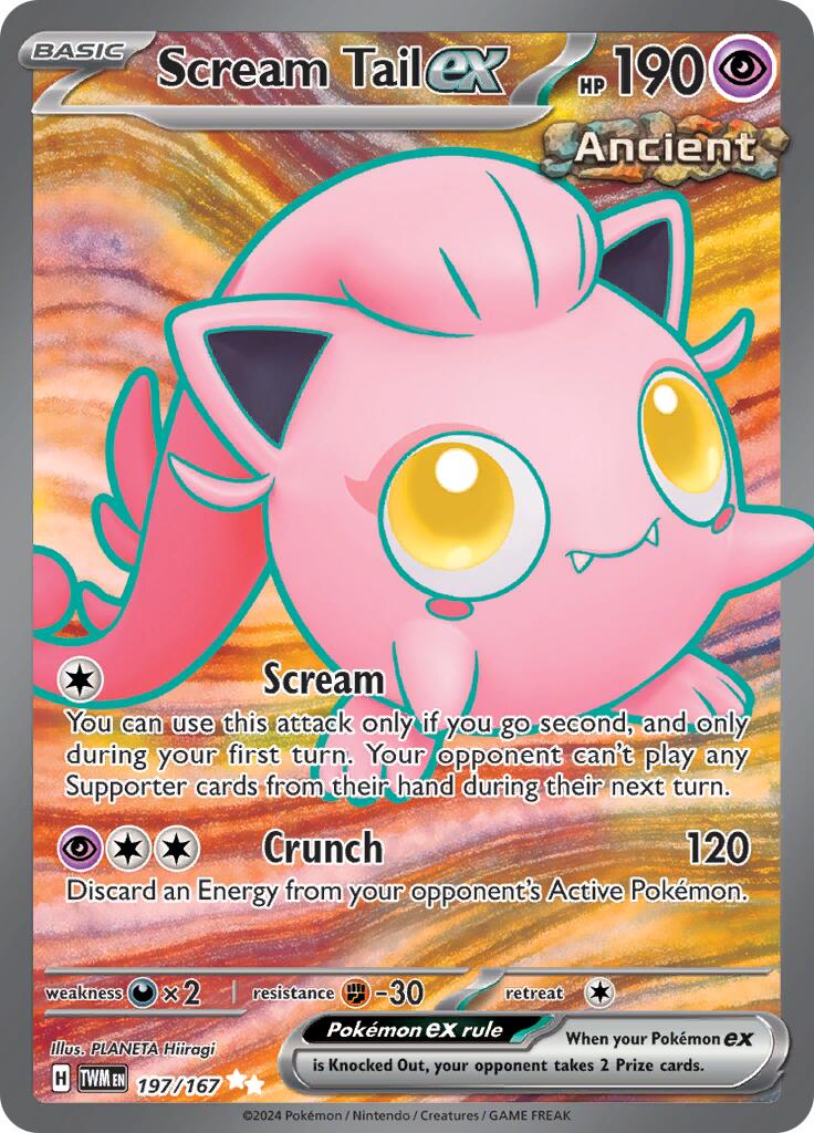 Scream Tail ex (197/167) [Scarlet & Violet: Twilight Masquerade] | L.A. Mood Comics and Games