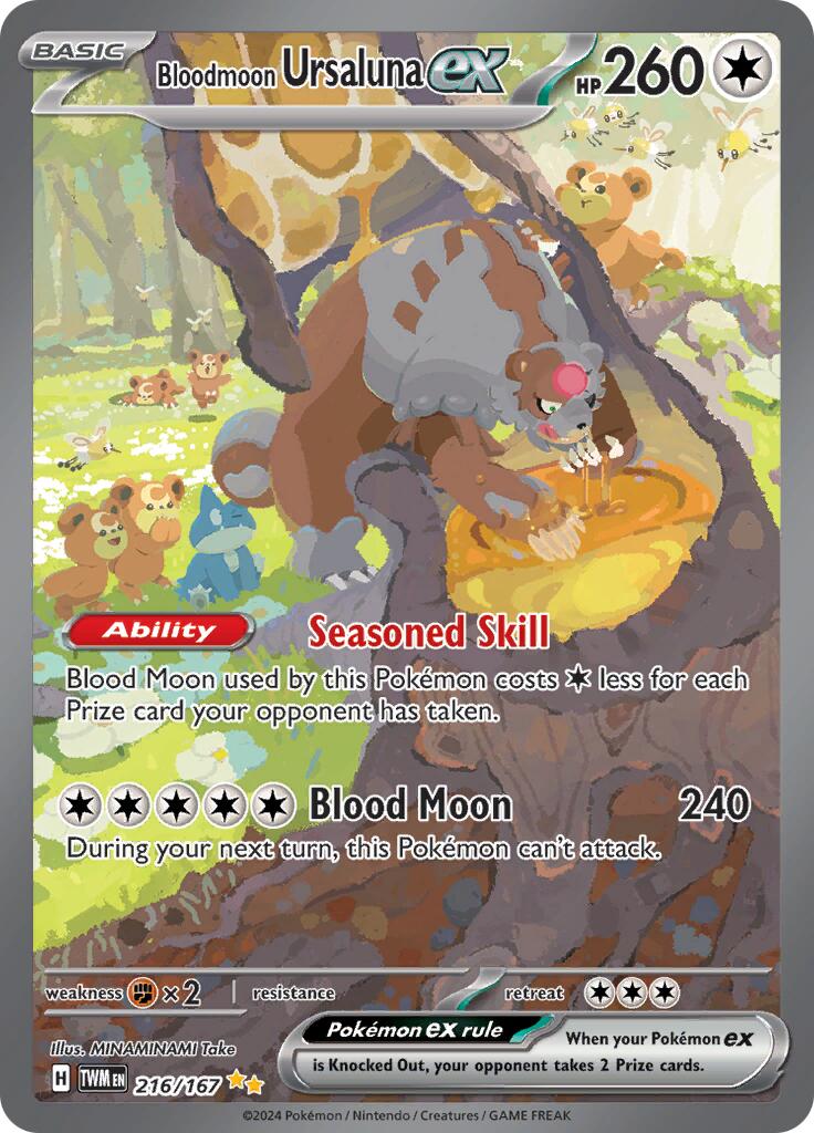 Bloodmoon Ursaluna ex (216/167) [Scarlet & Violet: Twilight Masquerade] | L.A. Mood Comics and Games