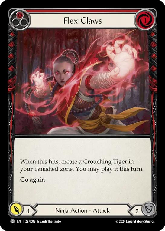 Flex Claws (Red) [ZEN009] (Part the Mistveil Zen Blitz Deck) | L.A. Mood Comics and Games