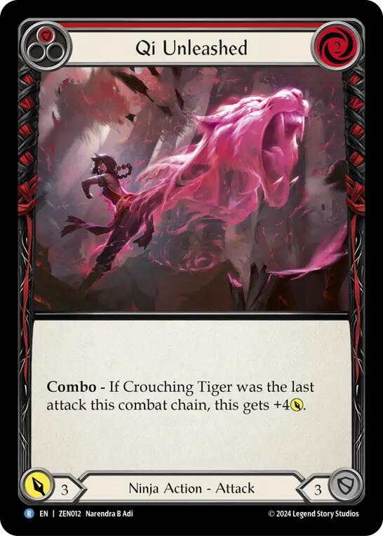 Qi Unleashed (Red) [ZEN012] (Part the Mistveil Zen Blitz Deck) | L.A. Mood Comics and Games