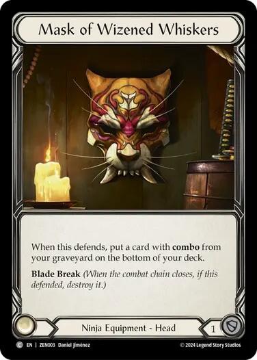 Mask of Wizened Whiskers [ZEN003] (Part the Mistveil Zen Blitz Deck) | L.A. Mood Comics and Games
