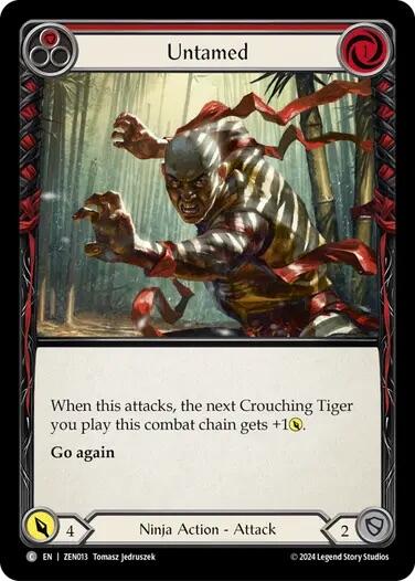 Untamed (Red) [ZEN013] (Part the Mistveil Zen Blitz Deck) | L.A. Mood Comics and Games