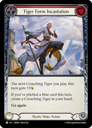 Tiger Form Incantation (Red) [ZEN015] (Part the Mistveil Zen Blitz Deck) | L.A. Mood Comics and Games