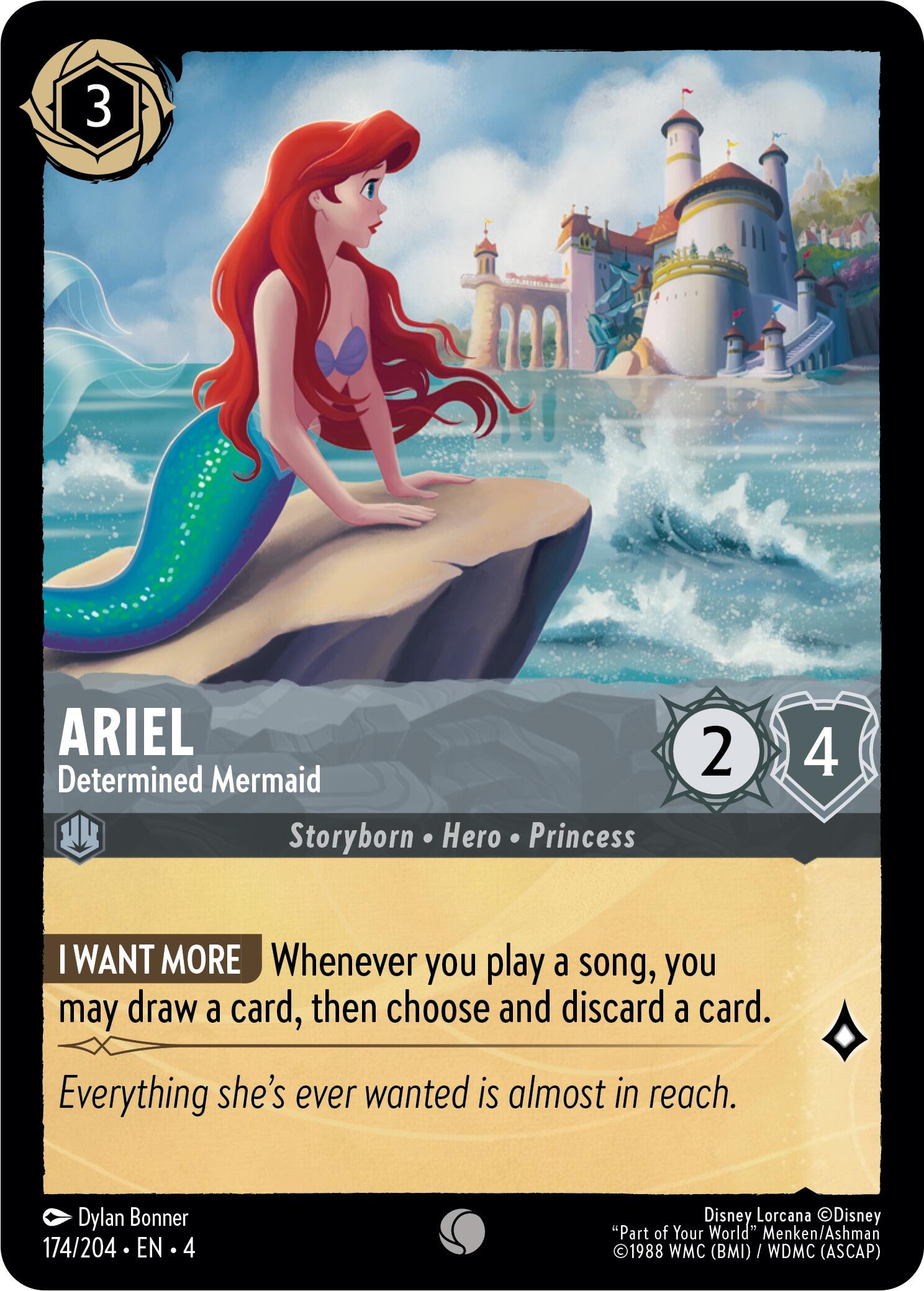 Ariel - Determined Mermaid (174/204) [Ursula's Return] | L.A. Mood Comics and Games