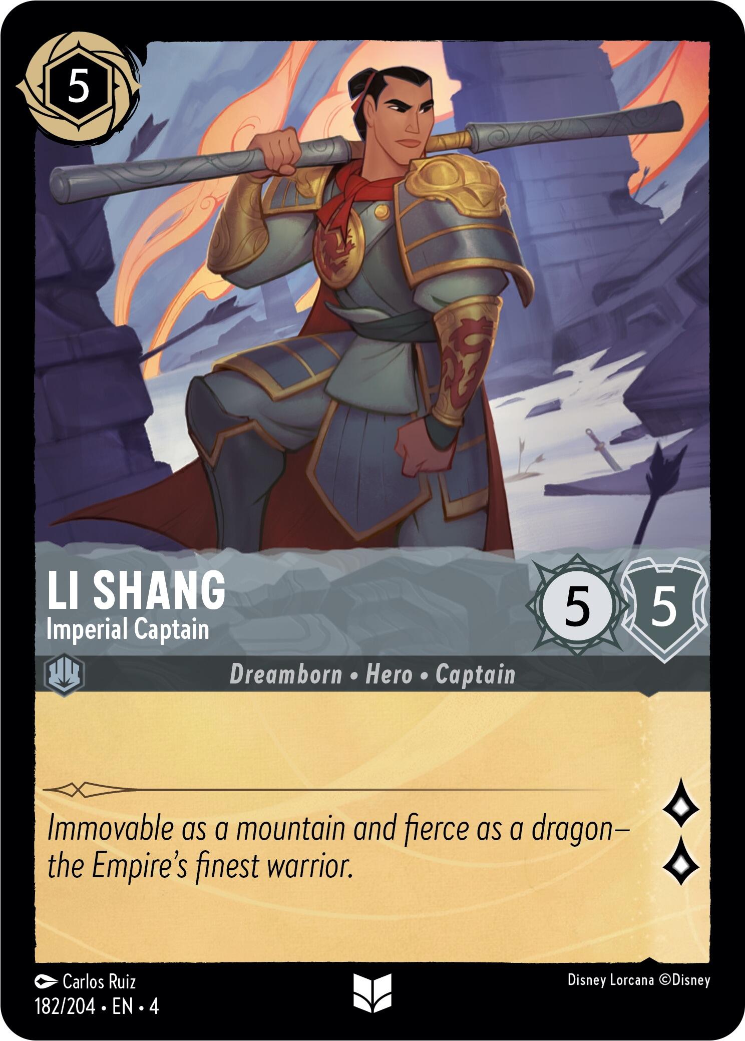 Li Shang - Imperial Captain (182/204) [Ursula's Return] | L.A. Mood Comics and Games