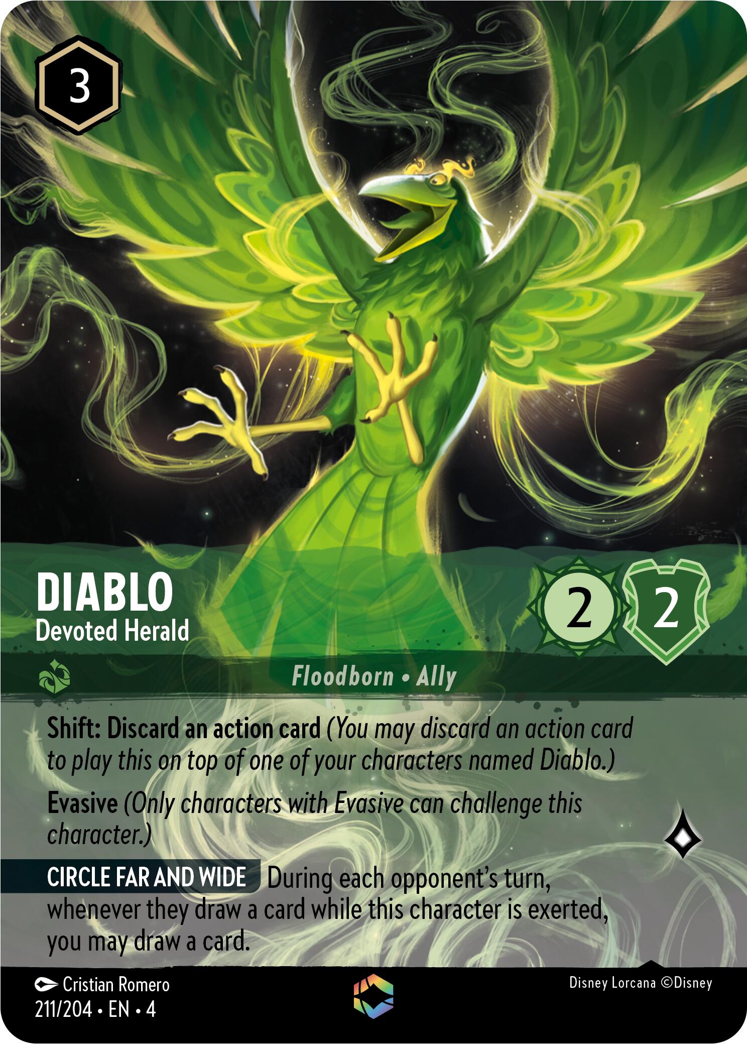 Diablo - Devoted Herald (Enchanted) (211/204) [Ursula's Return] | L.A. Mood Comics and Games
