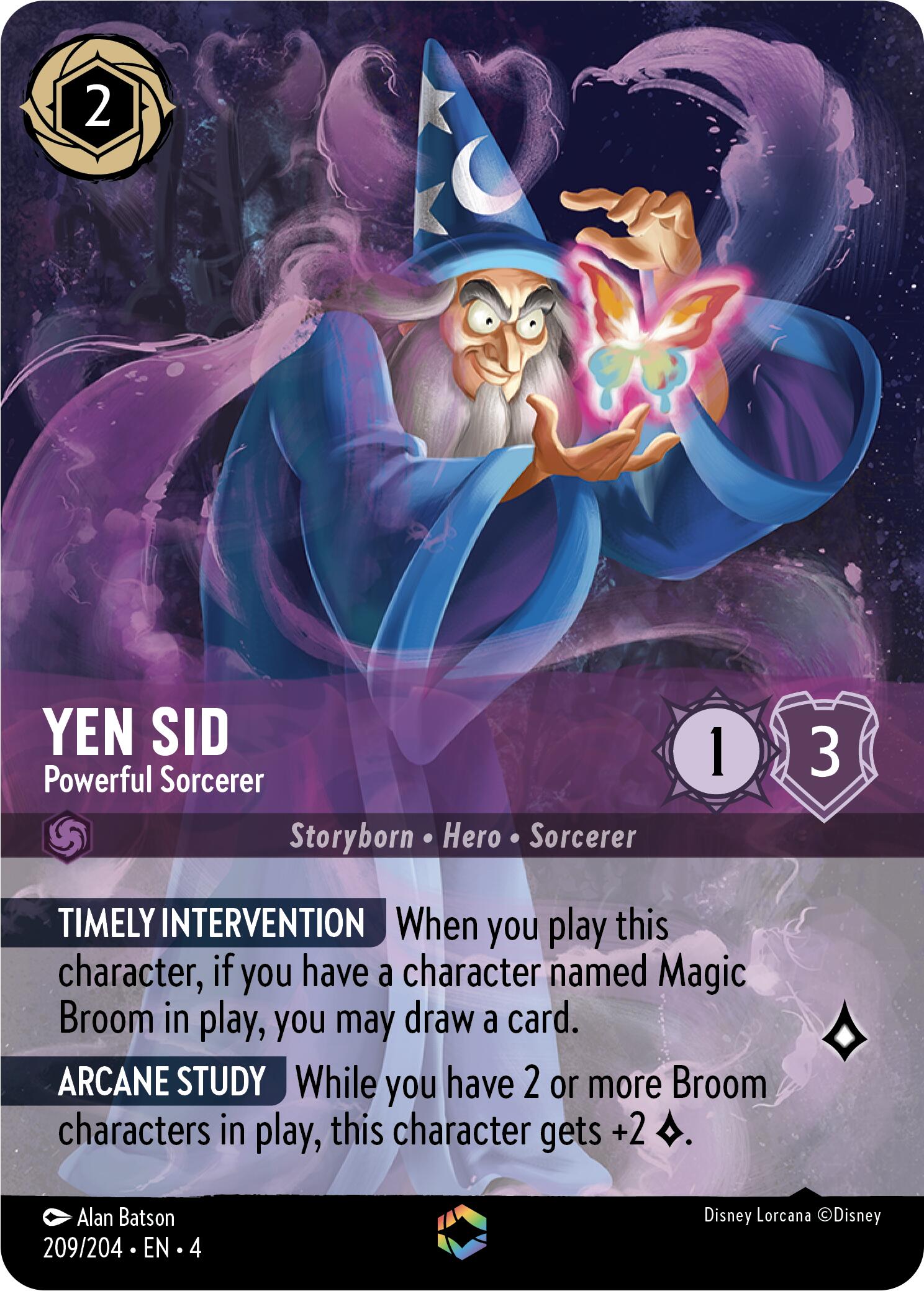 Yen Sid - Powerful Sorcerer (Enchanted) (209/204) [Ursula's Return] | L.A. Mood Comics and Games