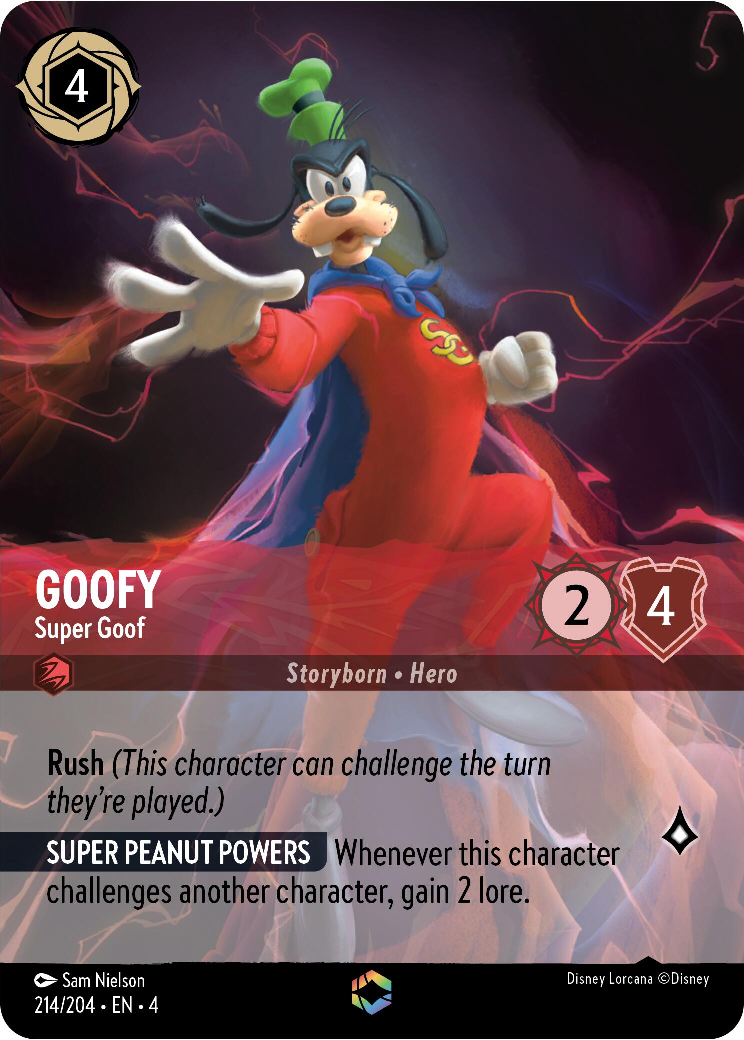 Goofy - Super Goof (Enchanted) (214/204) [Ursula's Return] | L.A. Mood Comics and Games