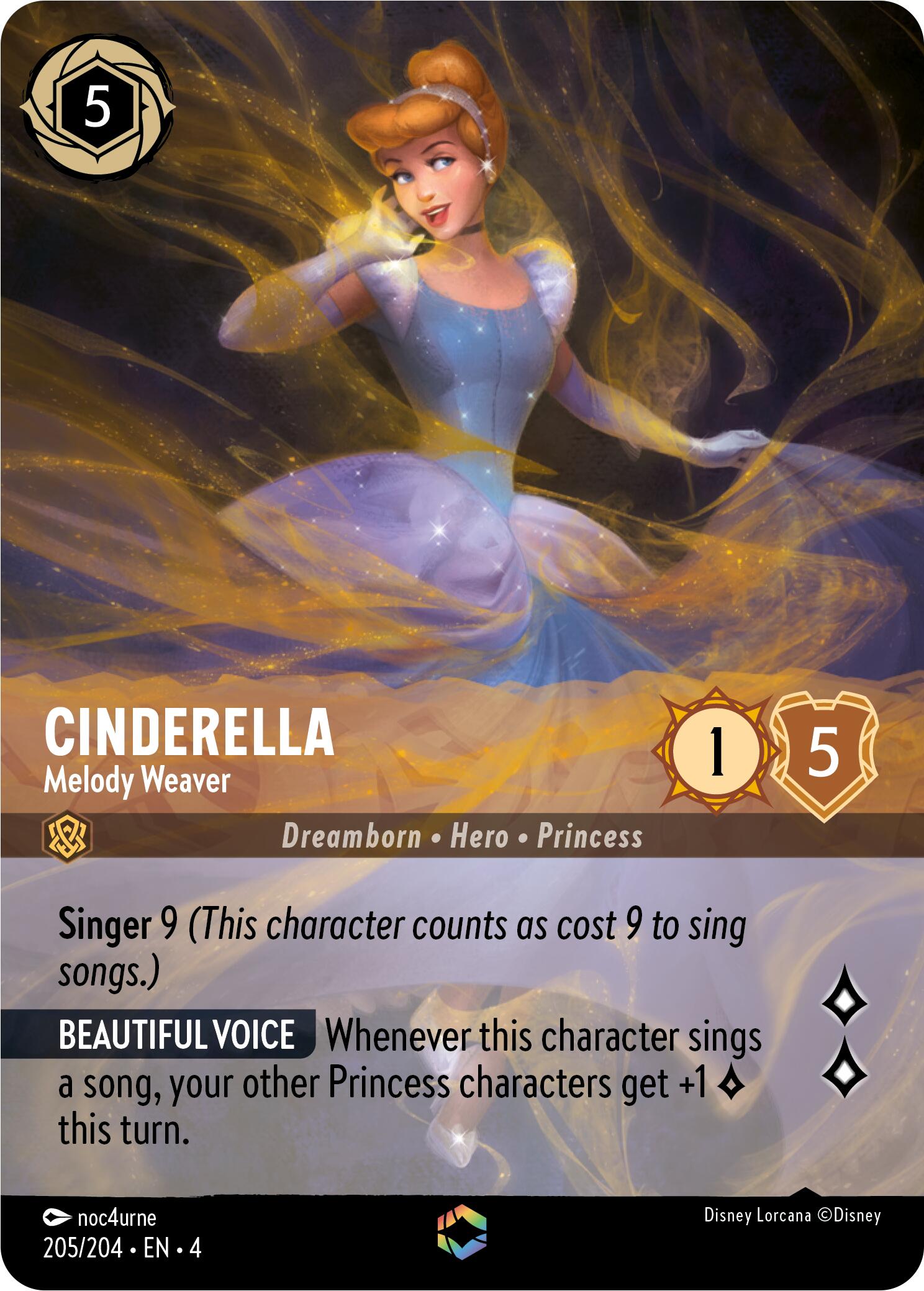 Cinderella - Melody Weaver (Enchanted) (205/204) [Ursula's Return] | L.A. Mood Comics and Games