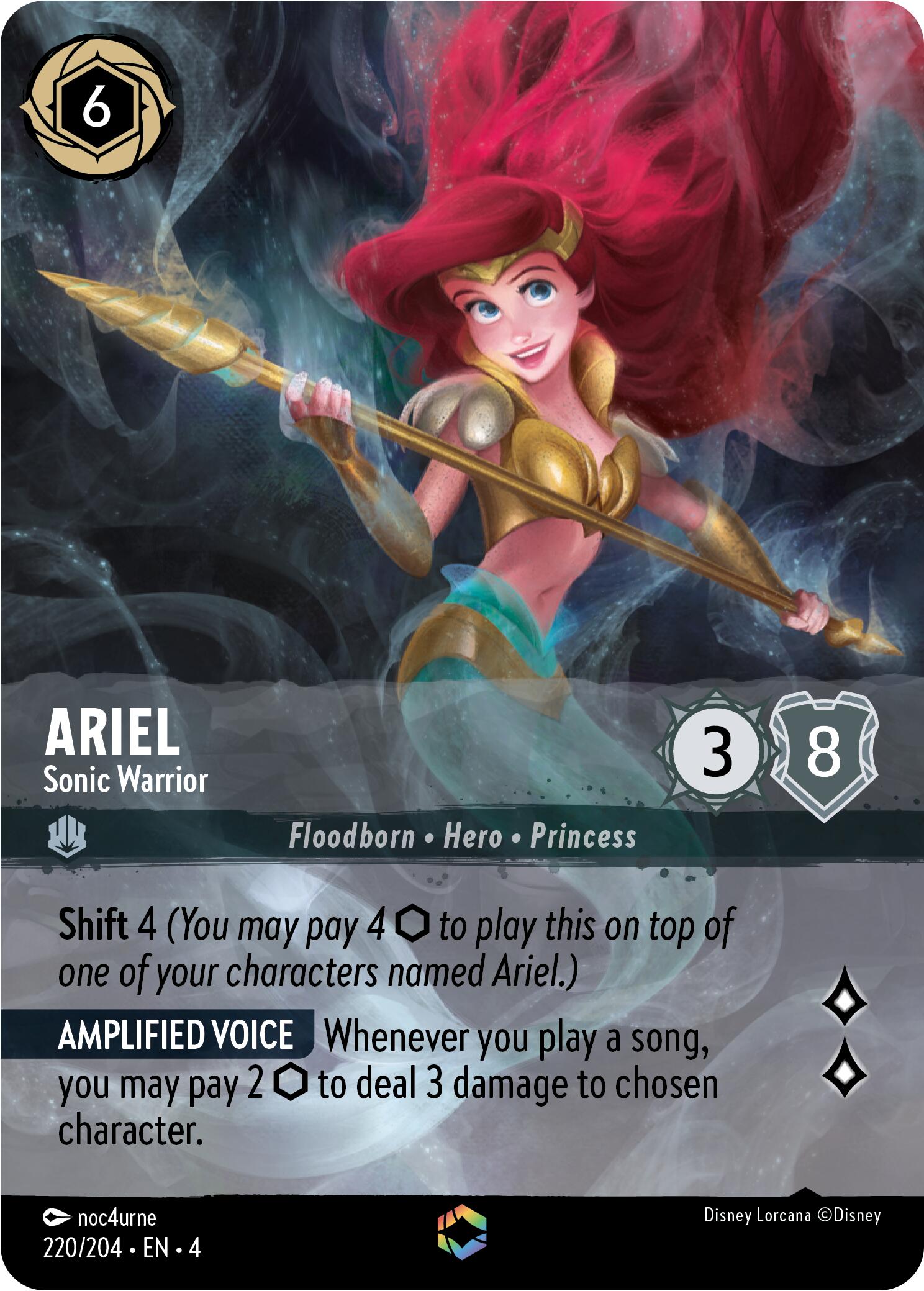 Ariel - Sonic Warrior (Enchanted) (220/204) [Ursula's Return] | L.A. Mood Comics and Games