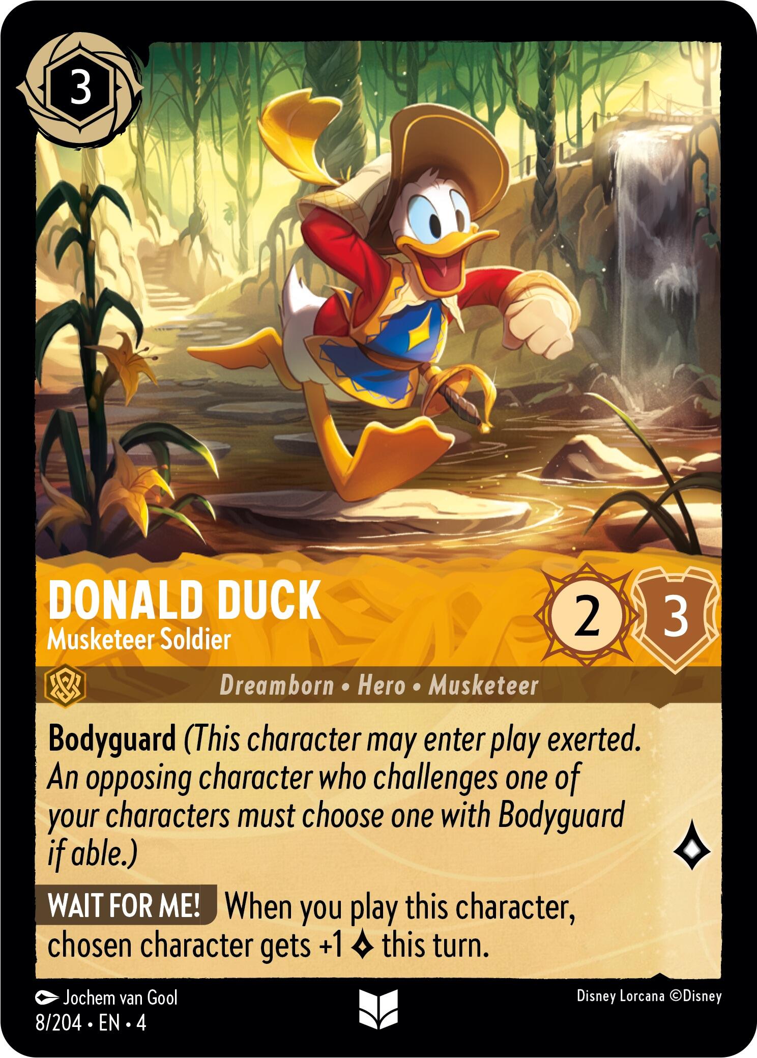 Donald Duck - Musketeer Soldier (8/204) [Ursula's Return] | L.A. Mood Comics and Games
