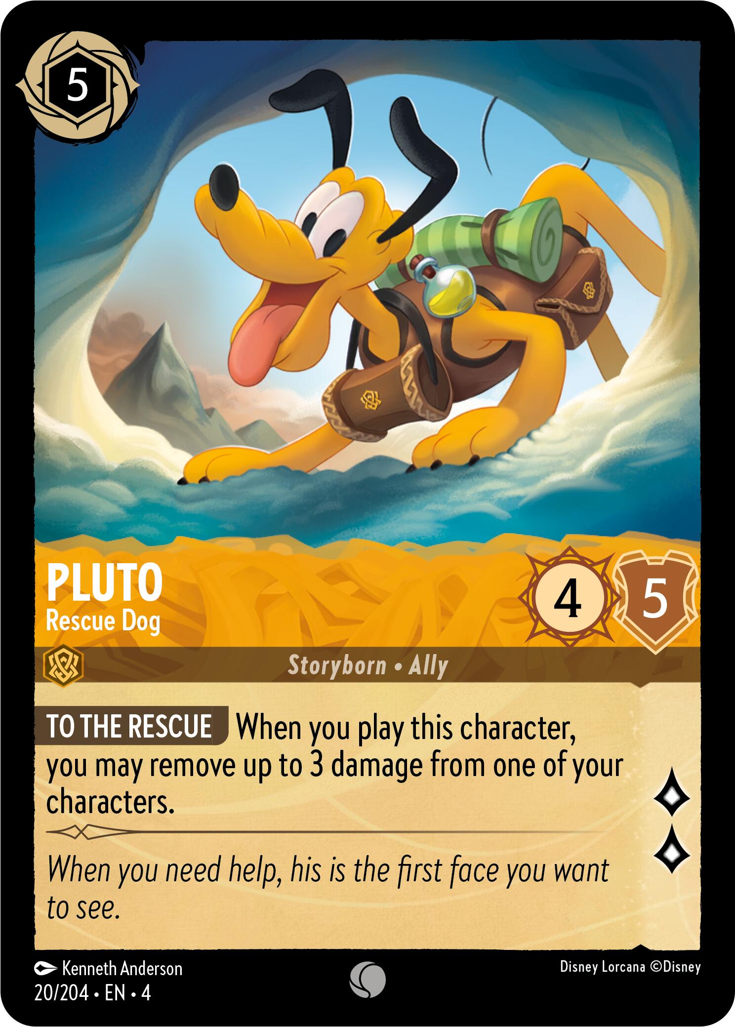 Pluto - Rescue Dog (20/204) [Ursula's Return] | L.A. Mood Comics and Games